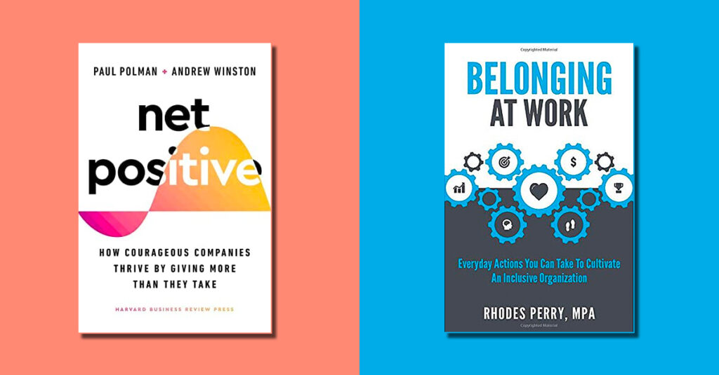 net positive and belonging at work book covers